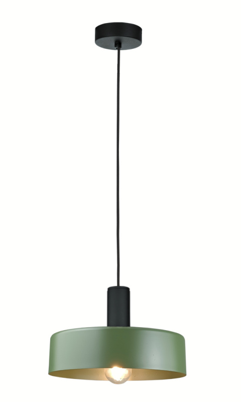 Lampa wisząca 1xE27 HAKI BLACK