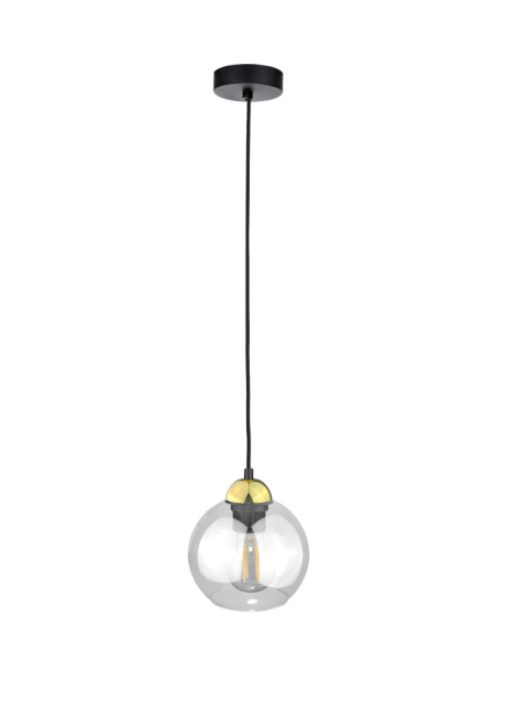 Lampa wisząca 1xE27 MIRAGE BLACK/GOLD