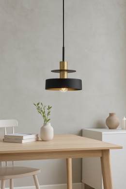 Lampa wisząca 1xE27 Solea Black/Gold