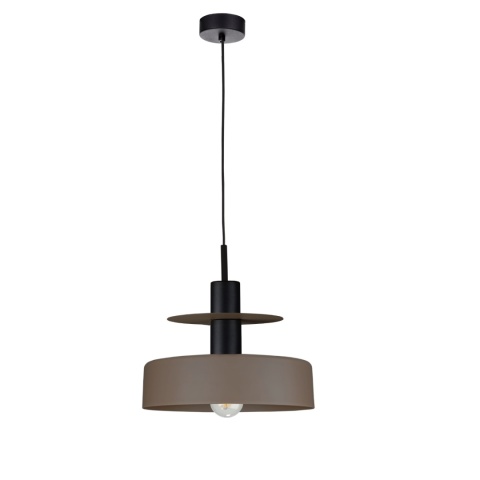 Lampa wisząca 1xE27 Solea Brown/Black