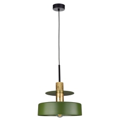 Lampa wisząca 1xE27 Solea Khaki/Gold