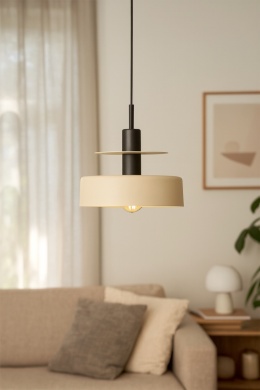 Lampa wisząca 1xE27 Solea Latte/Black