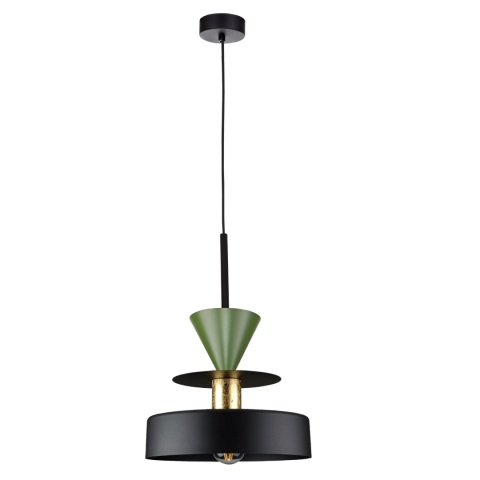 Pendant lamp 1xE27 Valia Black/Khaki