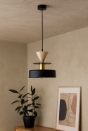 Lampa wisząca 1xE27 Valia Black/Latte
