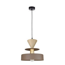 Lampa wisząca 1xE27 Valia Brown/Latte