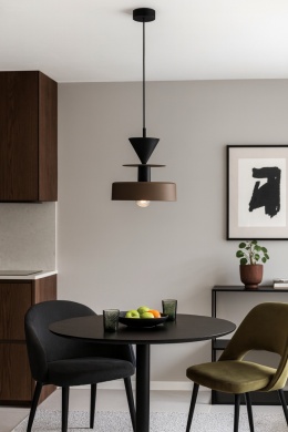 Lampa wisząca 1xE27 Valia II Brown/Black