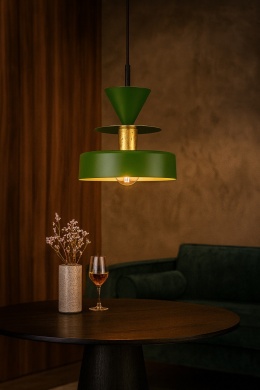 Lampa wisząca 1xE27 Valia Khaki