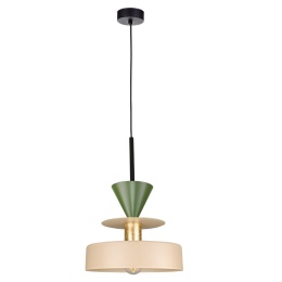 Lampa wisząca 1xE27 Valia Latte/Khaki