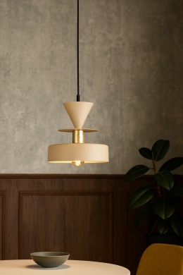 Lampa wisząca 1xE27 Valia Latte