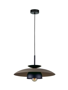 Lampa wisząca 1xE27 Zenya Brown/Black