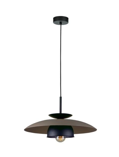 Lampa wisząca 1xE27 Zenya Brown/Black
