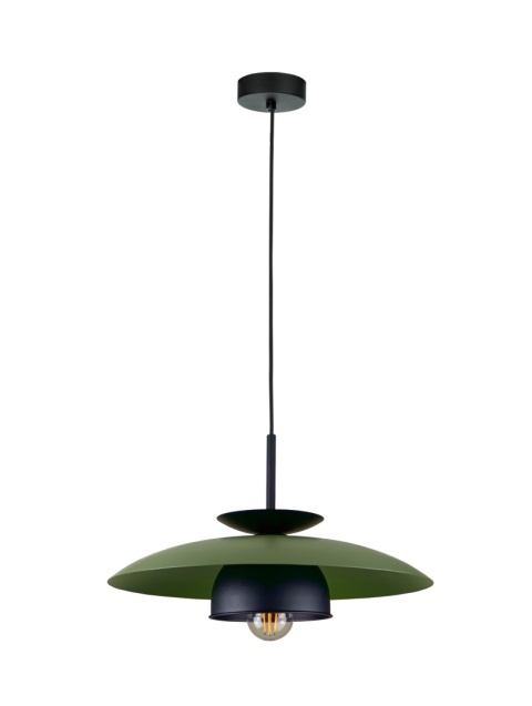 Pendant lamp 1xE27 Zenya Khaki/Black
