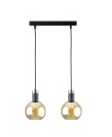 Pendant Lamp 2xE27 Auralis Black/Gold