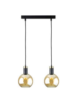 Lampa wisząca 2xE27 Auralis Black/Gold