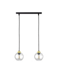 Lampa wisząca 2xE27 MIRAGE BLACK/GOLD