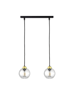 Lampa wisząca 2xE27 MIRAGE BLACK/GOLD