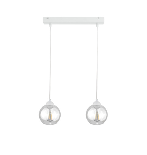 Lampa wisząca 2xE27 MIRAGE WHITE