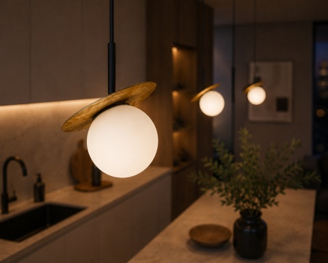 Lampa wisząca 3xE14 Aura Black/Gold