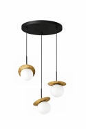 Lampa wisząca 3xE14 Aura Black/Gold