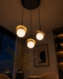 Lampa wisząca 3xE14 Aura Black/Gold