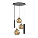 Lampa wisząca 3xE27 + 2xGU10 CALYPSO BLACK 2891