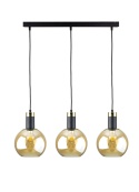Lampa wisząca 3xE27 Auralis Black/Gold