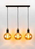 Lampa wisząca 3xE27 Auralis Black/Gold