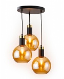 Pendant Lamp 3xE27 Auralis Black/Gold