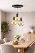 Pendant Lamp 3xE27 Auralis Black/Gold