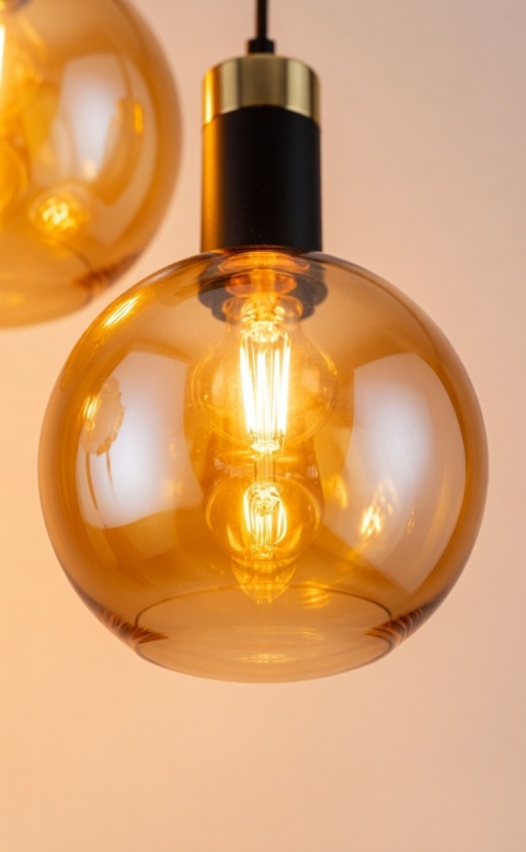 Pendant Lamp 3xE27 Auralis Black/Gold