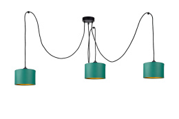 Lampa wisząca 3xE27 FLOW GREEN LONG