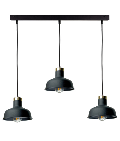 Lampa wisząca 3xE27 HEBE BLACK