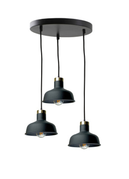 Lampa wisząca 3xE27 HEBE BLACK