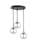 Lampa wisząca 3xE27 MIRAGE BLACK/SILVER