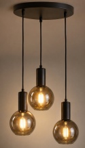 Lampa wisząca 3xE27 SUPRA BLACK