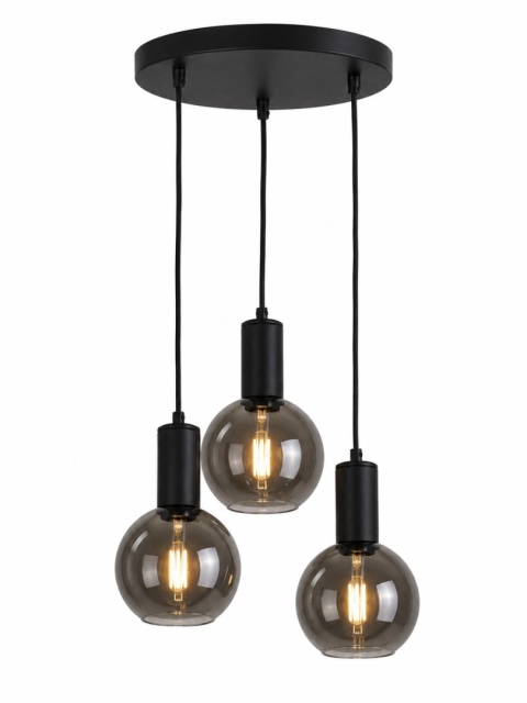 Lampa wisząca 3xE27 SUPRA BLACK