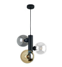 Lampa wisząca 3xE27 TUBE BLACK/MIX