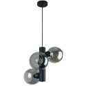 Lampa wisząca 3xE27 TUBE BLACK/SMOKY