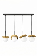 Lampa wisząca 4xE14 Aura Black/Gold