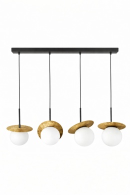 Lampa wisząca 4xE14 Aura Black/Gold