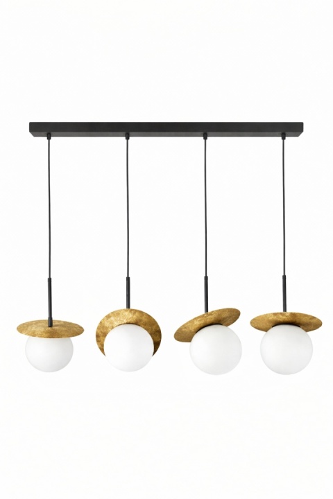 Lampa wisząca 4xE14 Aura Black/Gold