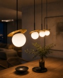 Lampa wisząca 4xE14 Aura Black/Gold
