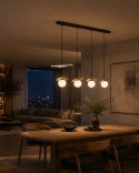Lampa wisząca 4xE14 Aura Black/Gold