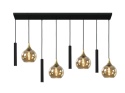 Pendant lamp 4xE27 + 4xGU10 CALYPSO BLACK 2890