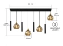 Pendant lamp 4xE27 + 4xGU10 CALYPSO BLACK 2890