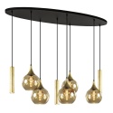 Pendant lamp 5xE27 + 3xGU10 CALYPSO BLACK/GOLD 2886