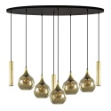 Pendant lamp 5xE27 + 3xGU10 CALYPSO BLACK/GOLD 2886