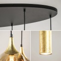 Pendant lamp 5xE27 + 3xGU10 CALYPSO BLACK/GOLD 2886