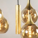 Pendant lamp 5xE27 + 3xGU10 CALYPSO BLACK/GOLD 2886