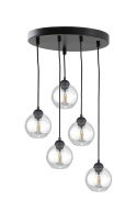 Lampa wisząca 5xE27 MIRAGE BLACK